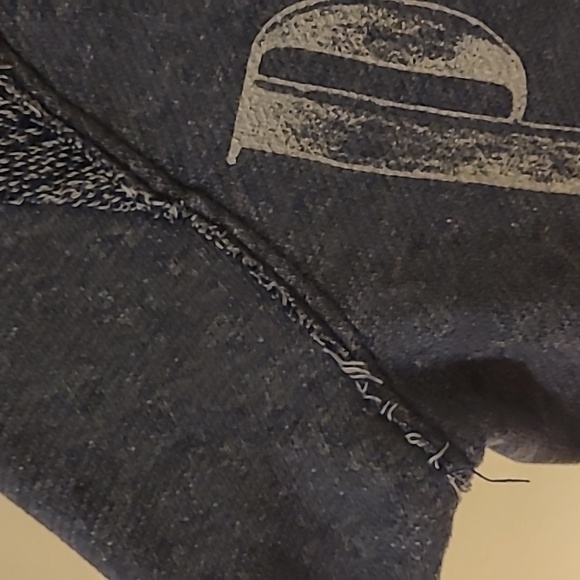 PINK Victoria's Secret distressed blue gray soft pullover top great condition !! - Picture 5 of 11